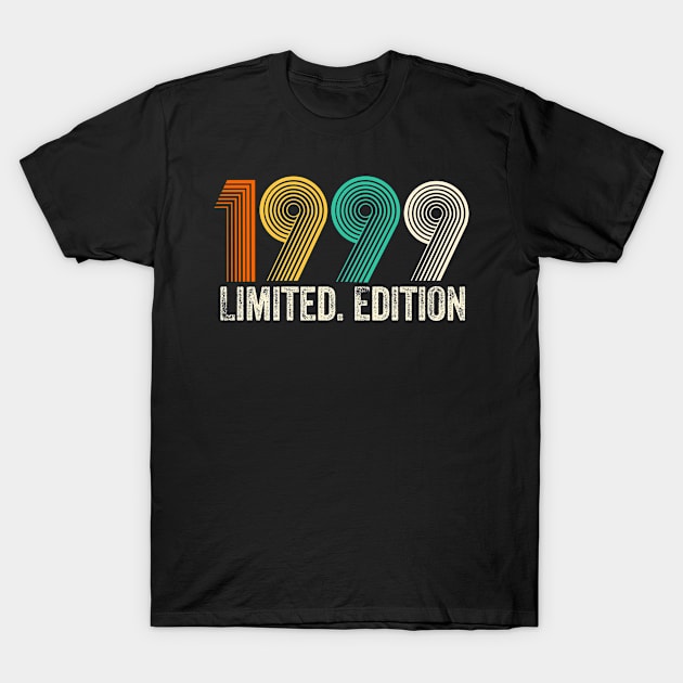 Vintage 1999 Birthday Retro 1999 For Men Women born in 1999 T-Shirt by PrettyMerch